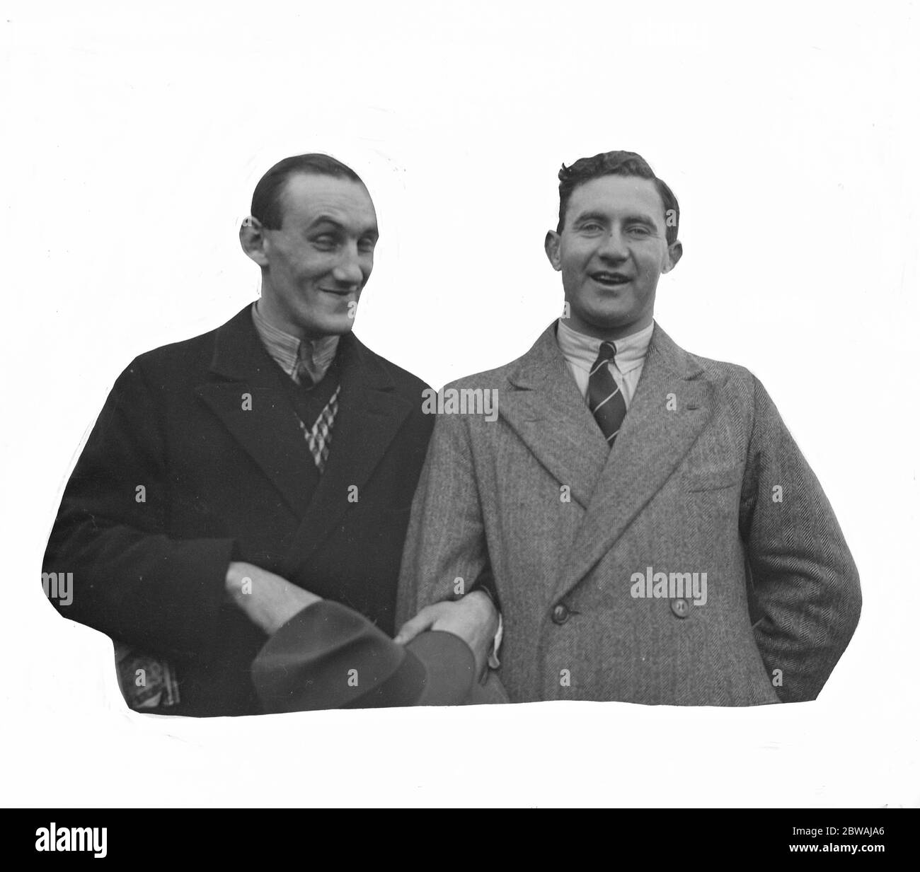 Irlandese Rugby International Jamie Clinch e Jimmy Farrell Foto Stock