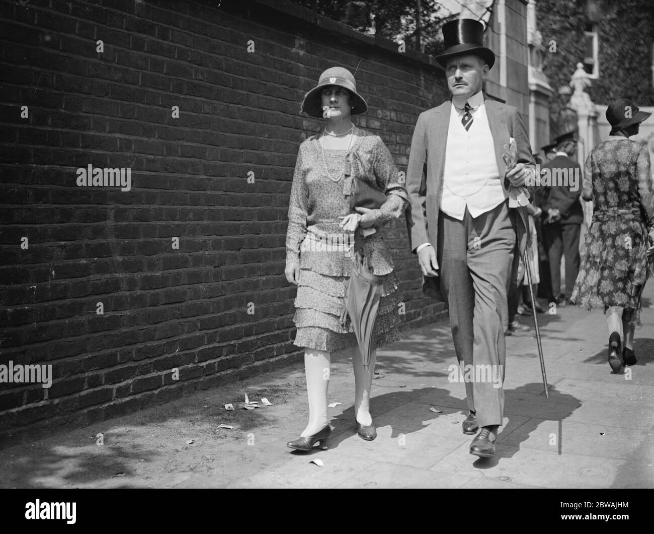 Eton contro Harrow a Lords . Principe e Principessa Artù di Connaught 1929 Foto Stock
