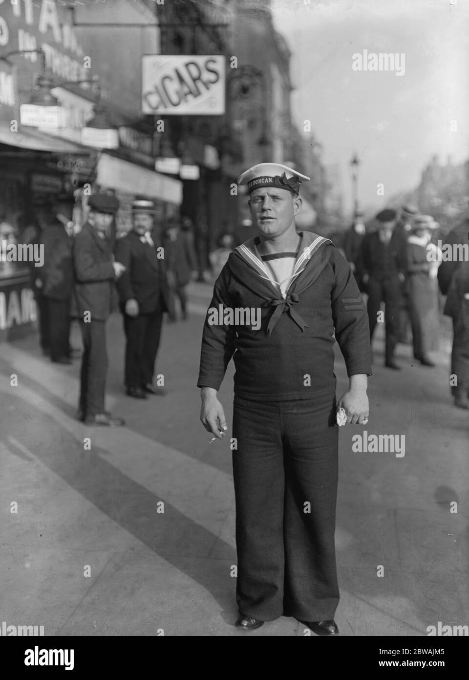 A B Hay della corazzata HMS Duncan Foto Stock