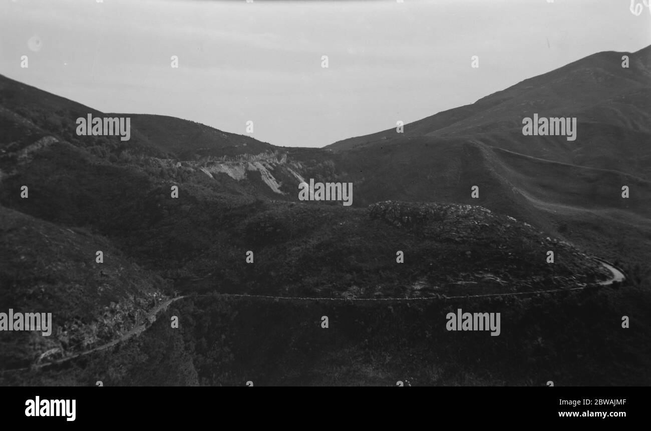 South Africa Mountain Pass - strada passante - nessun veicolo Foto Stock