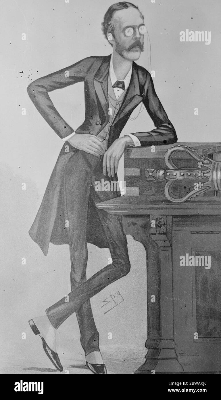 Earl Balfour - il famoso cartone animato di Spy Foto Stock