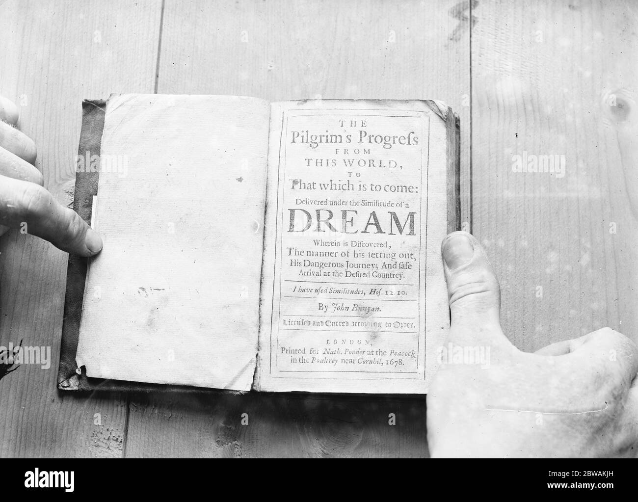 Alla prima edizione del pellegrinaggio di Bunyan' 23 luglio 1926 Giovanni Bunyan (28 novembre 1628 - 31 agosto 1688 ) Foto Stock