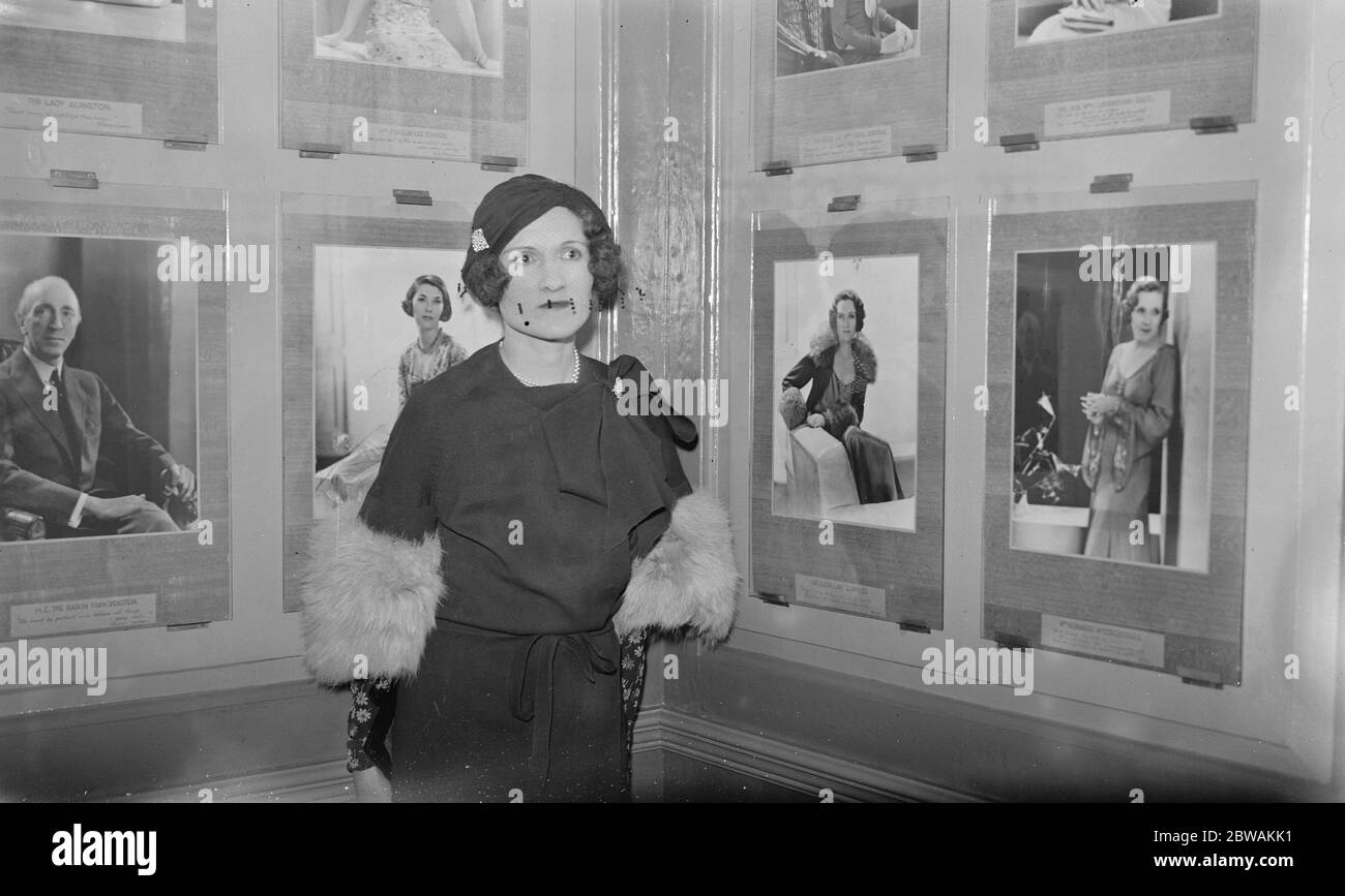 Vista privata dello spettacolo del Capitano Peter North dei ritratti di personaggi famosi. Kathleen Lady Domville . Foto Stock