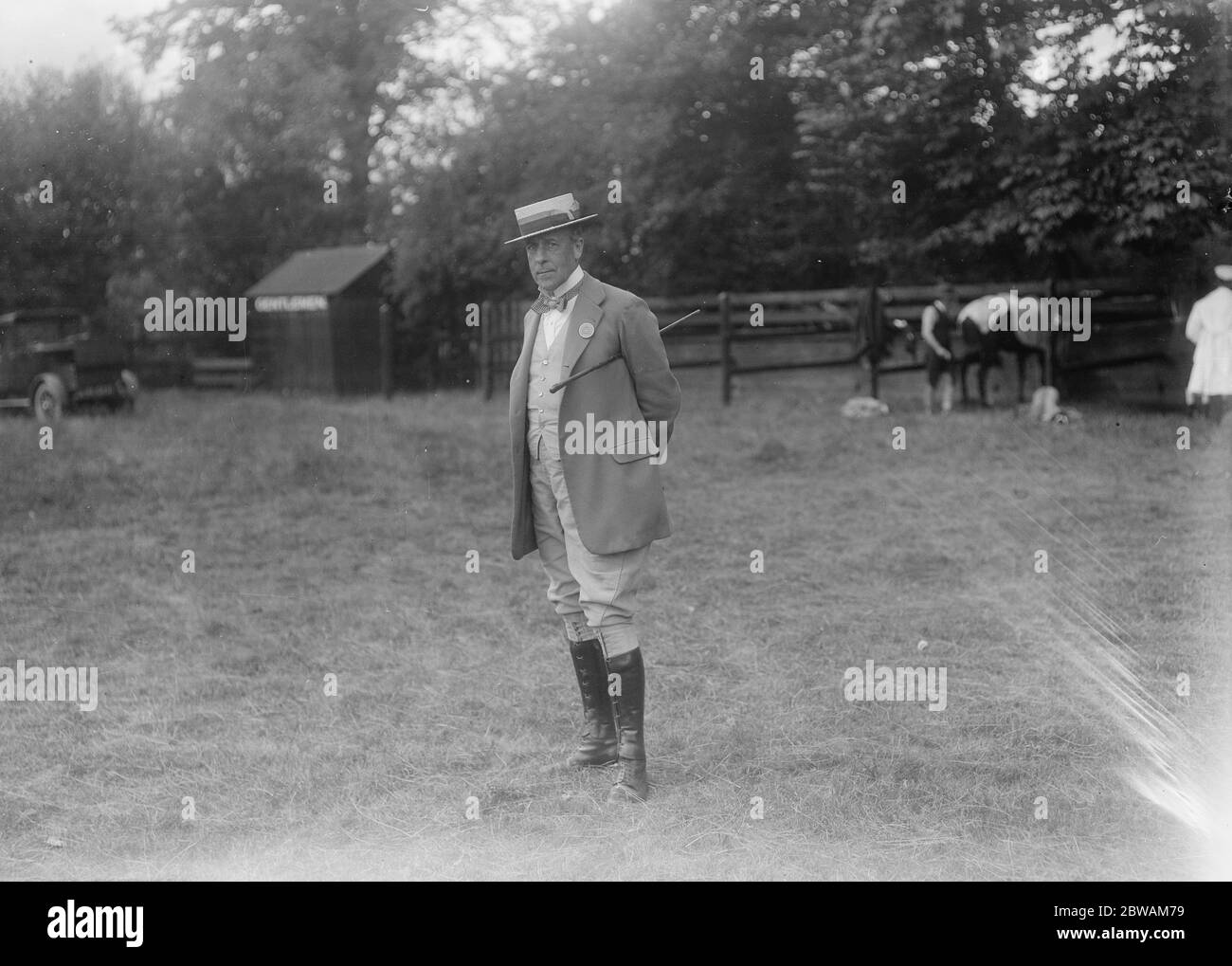 Spettacolo di cavalli delle Berks Orientali al Maidenhead Lord Willoughby De Broke 26 agosto 1923 Foto Stock