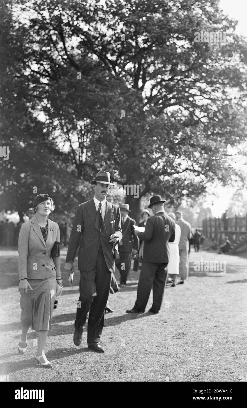 A Gatwick, James Rank e Clayton 9 settembre 1933 Foto Stock