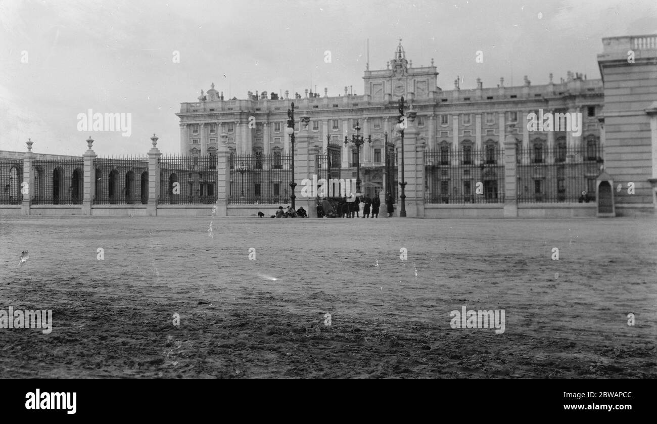 Madrid - il Palazzo reale . Foto Stock