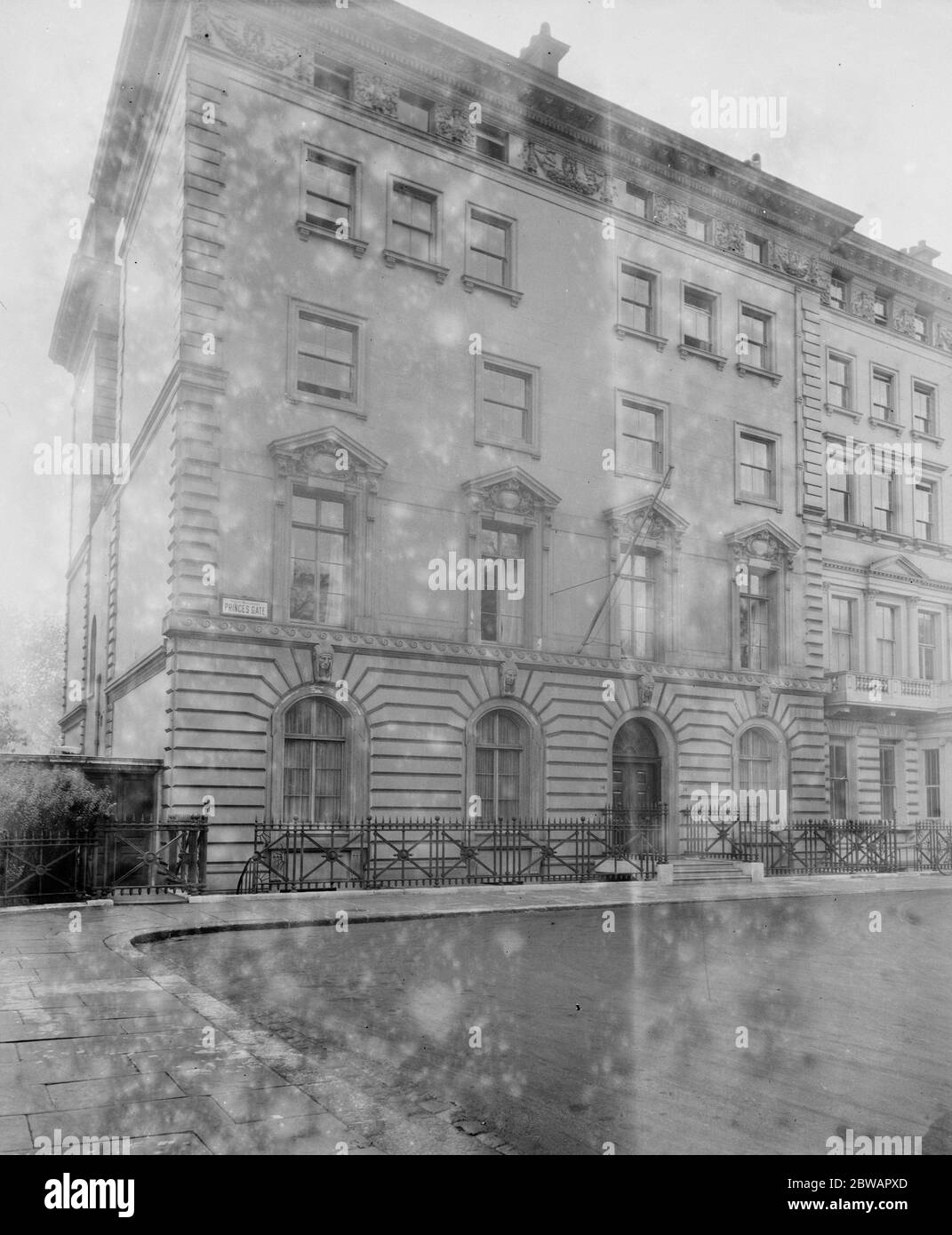 L'Ambasciata americana , 14 Princes Gate 4 ottobre 1928 Foto Stock