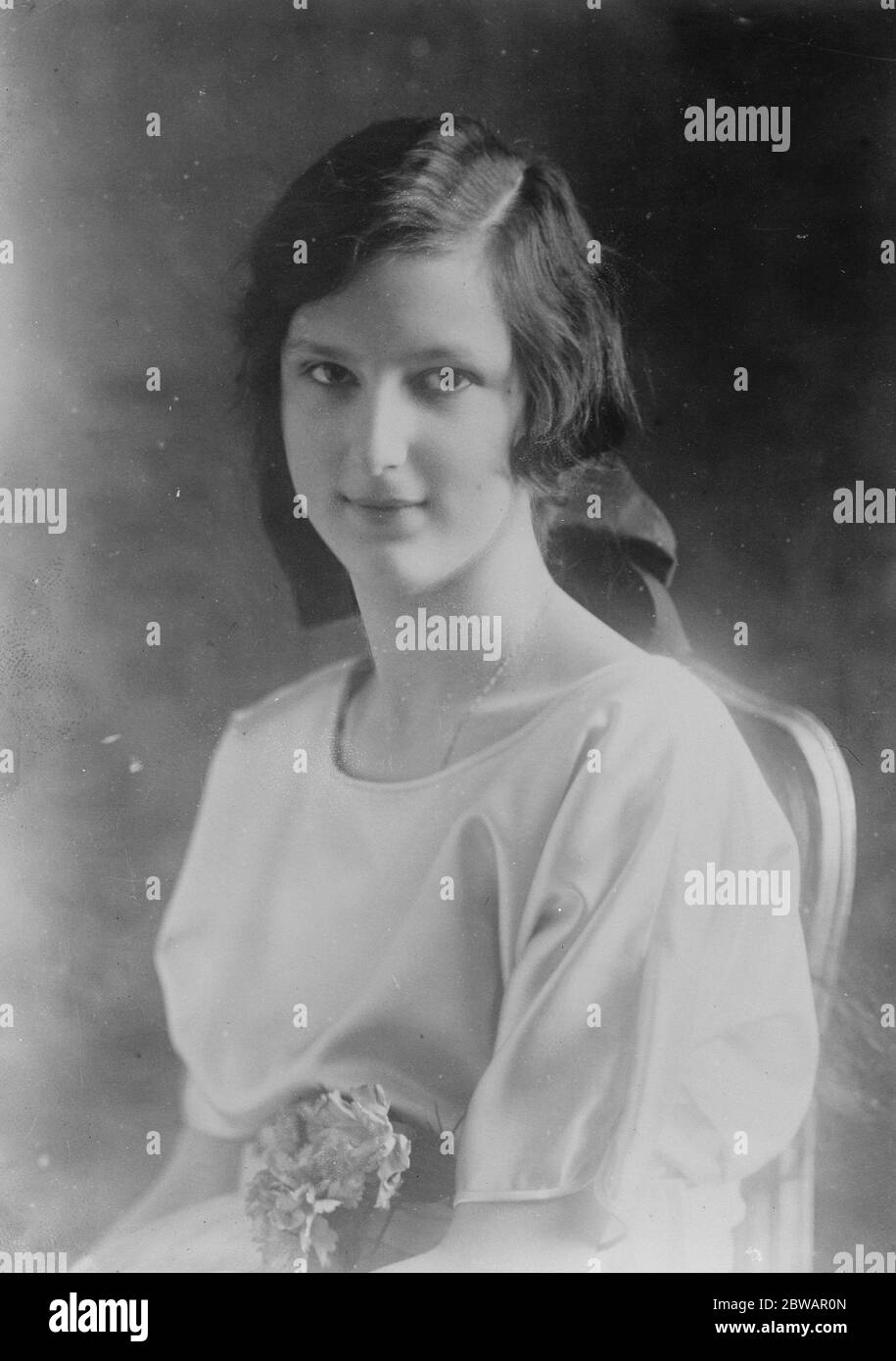 S.A.R. la Principessa Giovanna di Savoia , terza figlia del Re Vittorio e della Regina Elena 5 settembre 1922 Foto Stock