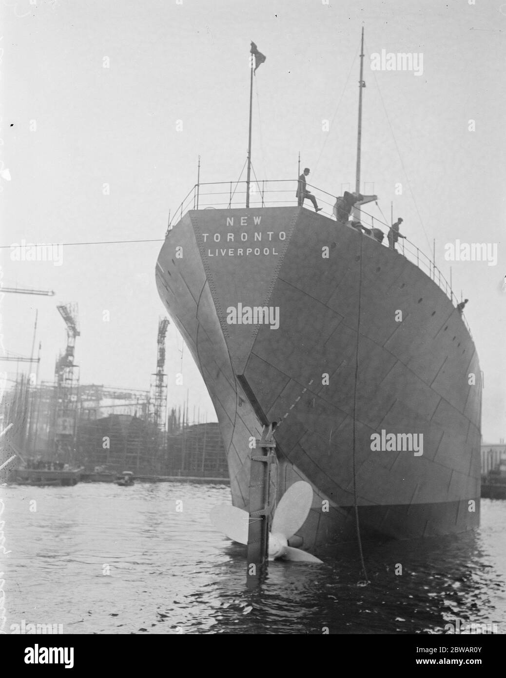 Lancio della ' New Toronto ' 30 agosto 1919 Foto Stock