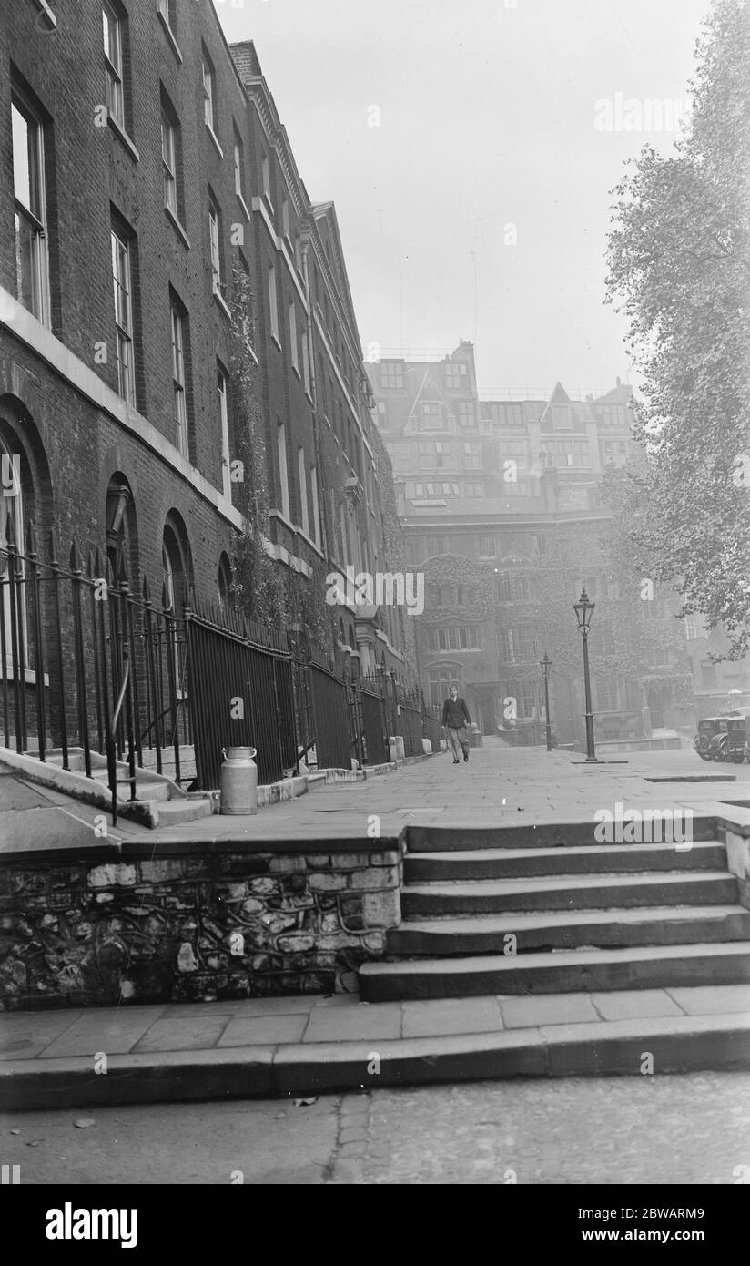 Dean' s Yard Westminster , da Tufton Street Side 8 ottobre 1933 Foto Stock