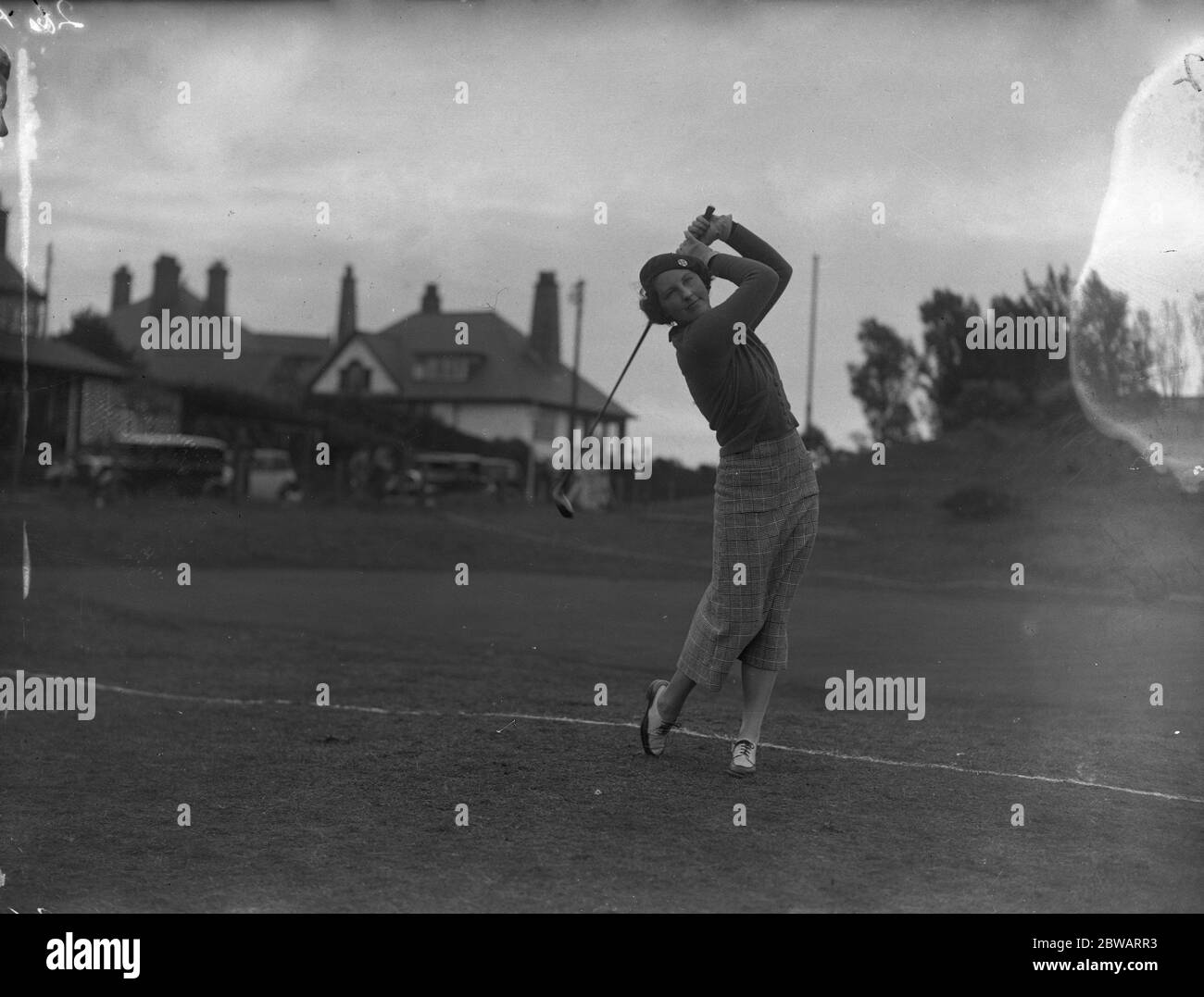 Ladies Golf Union English Ladies Close Golf Championship al Seacroft Golf Club , Skegness Miss Phyllis Wade ( Ferndown ) sul campo . Foto Stock