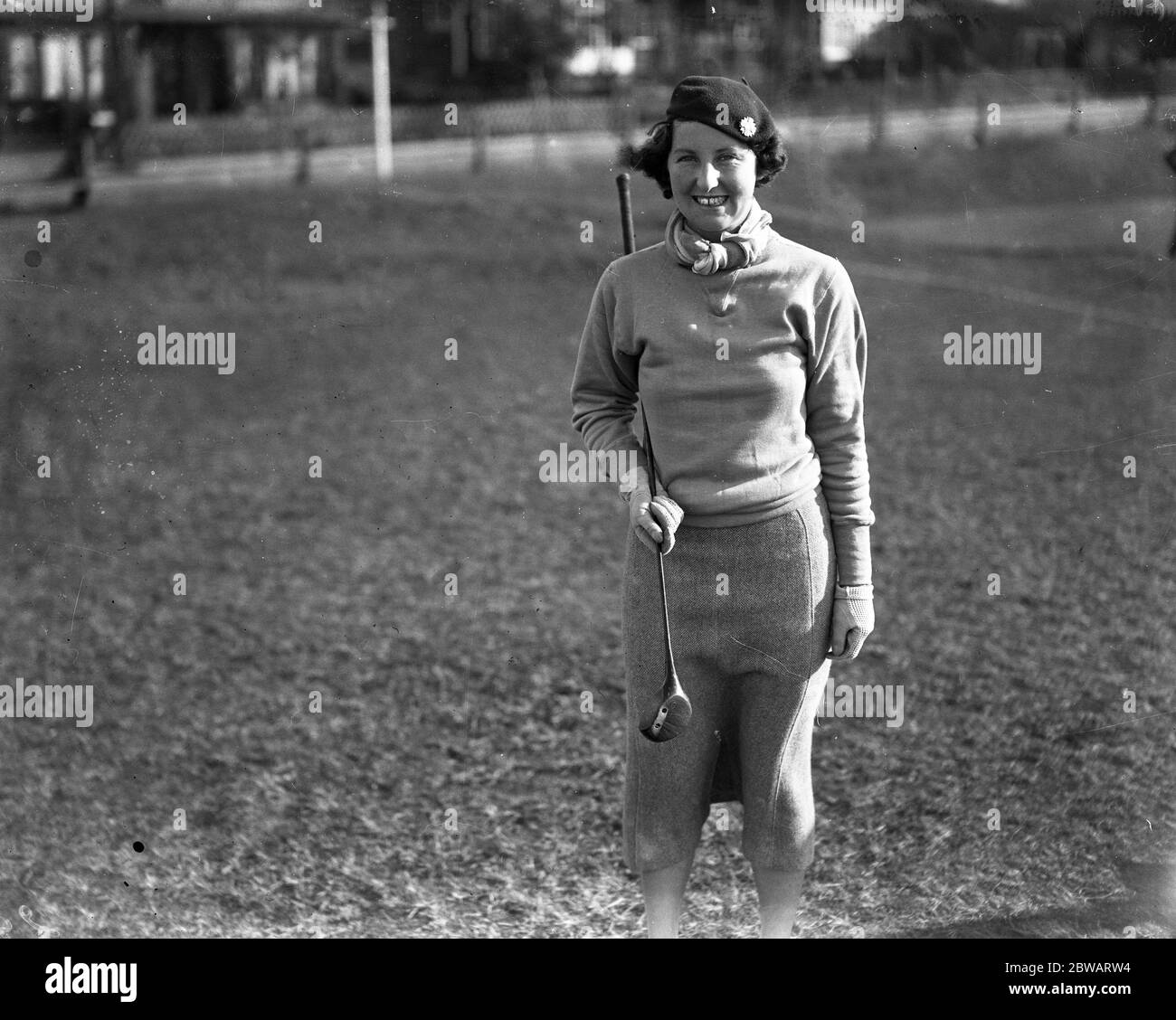 Il Ladies Golf Union English Ladies Close Golf Championship al Seacroft Golf Club , Skegness . Miss Phyllis Wade ( Ferndown ) anni '30 Foto Stock
