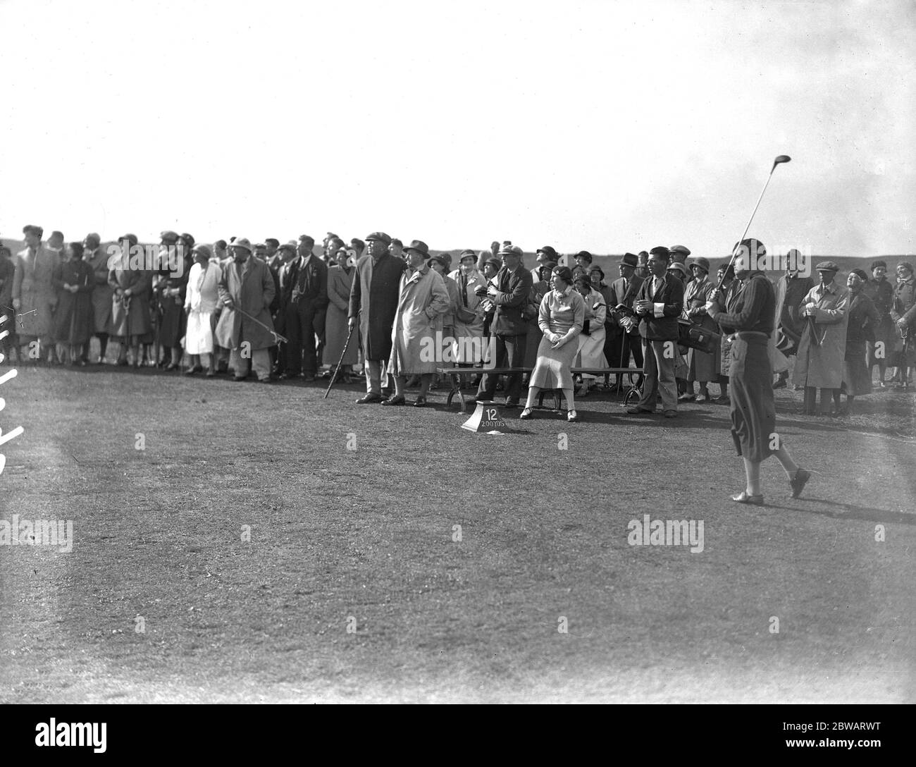 Ladies Golf Union Championship al Seacroft Golf Club , Skegness , Lincolnshire . Sig.na Jean Hamilton ( Tandridge ) sul corso . Foto Stock
