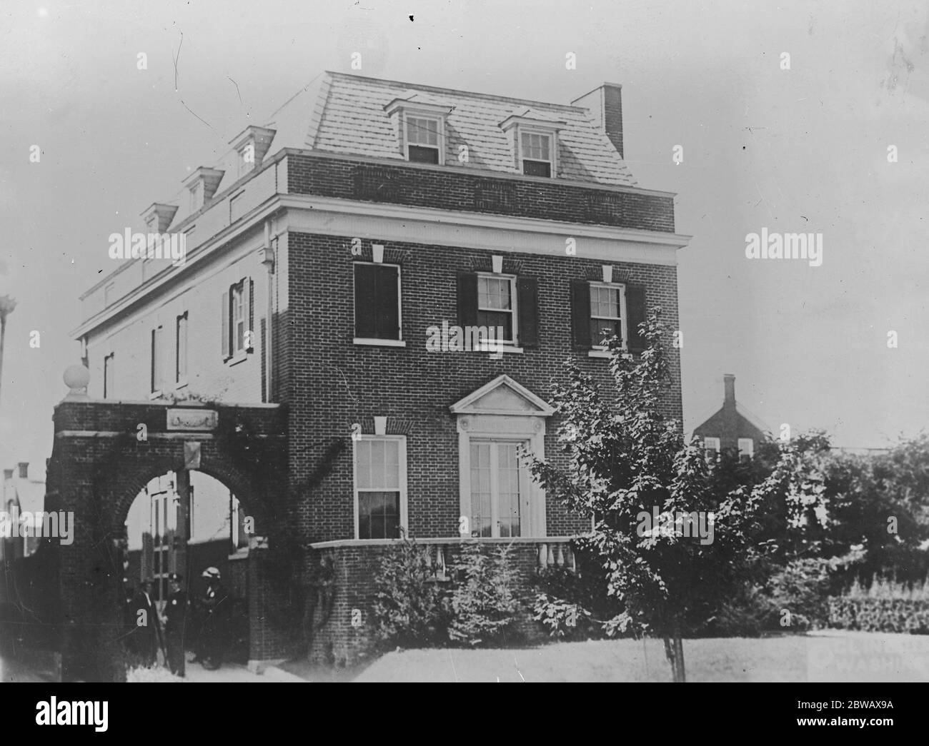 La Casa di Washington del Presidente Harding , Wyoming Avenue 5 novembre 1920 Foto Stock
