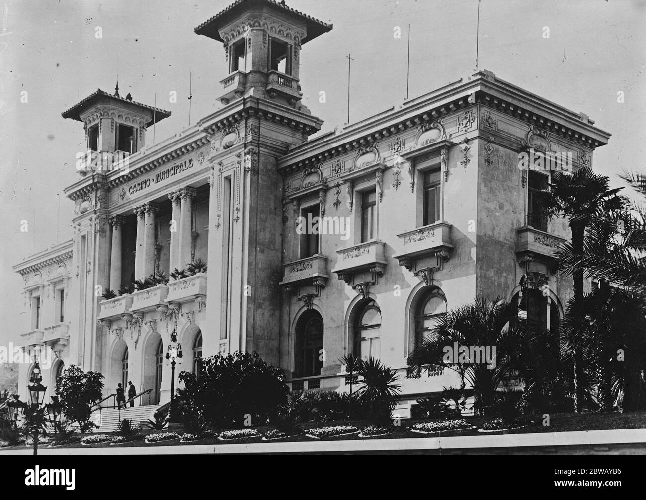 Sala dell'Assemblea Comunale a Sanremo in Italia 12 aprile 1920 Foto Stock