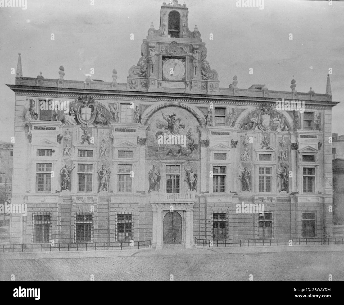 Genova sede del Palazzo reale di San Giorgio, Italia 22 marzo 1922 Foto Stock