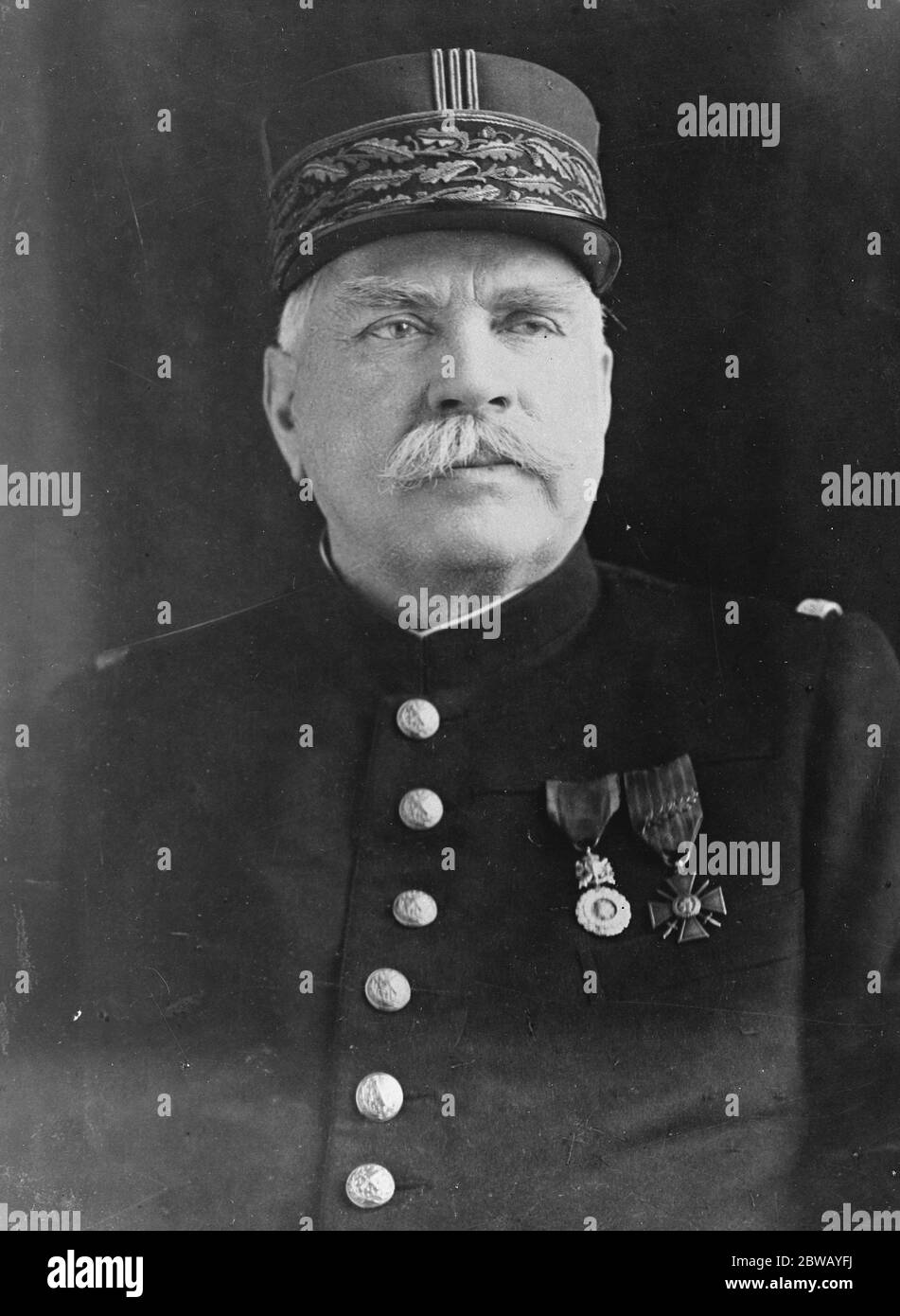 Il maresciallo Joffre , un nuovo ritratto . 13 gennaio 1923 Foto Stock