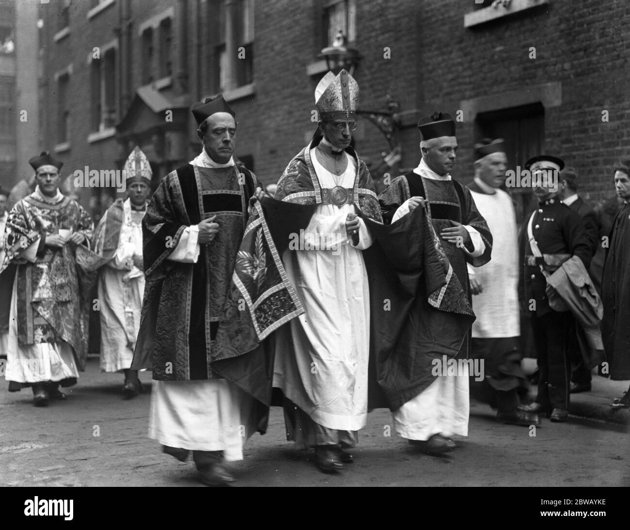 Il primo Congresso anglo-cattolico . Il Vescovo di Atlanta, con i Reverendi e A Morgan (a destra) e H S Barrett. 3 luglio 1920 Foto Stock