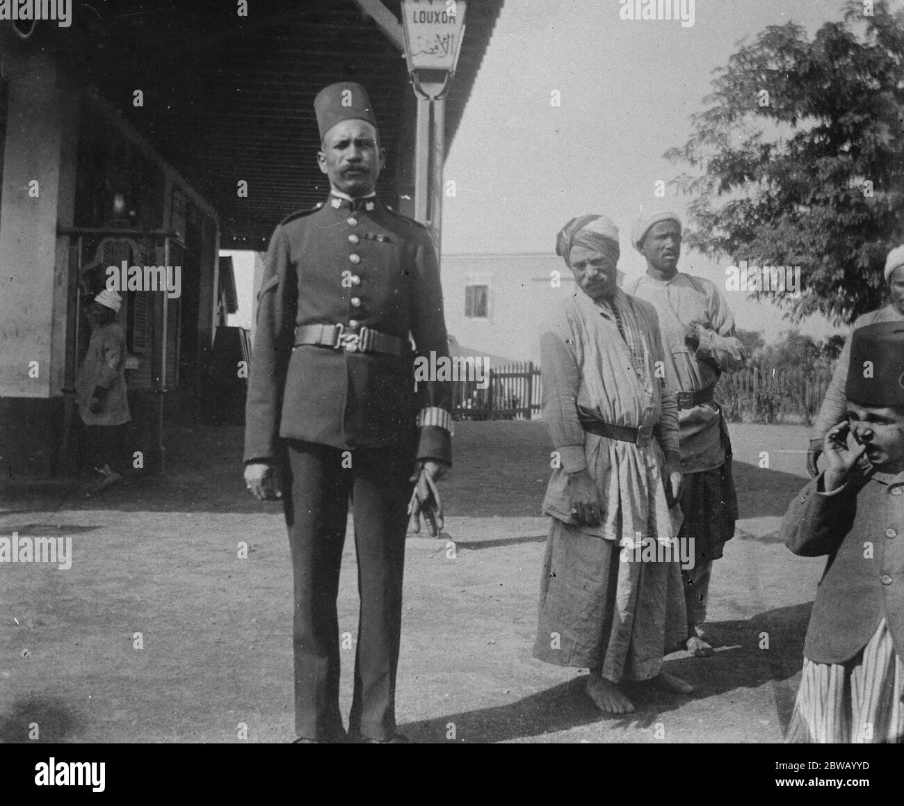 Robert di Luxor , tipo di poliziotto egiziano 1919 Foto Stock