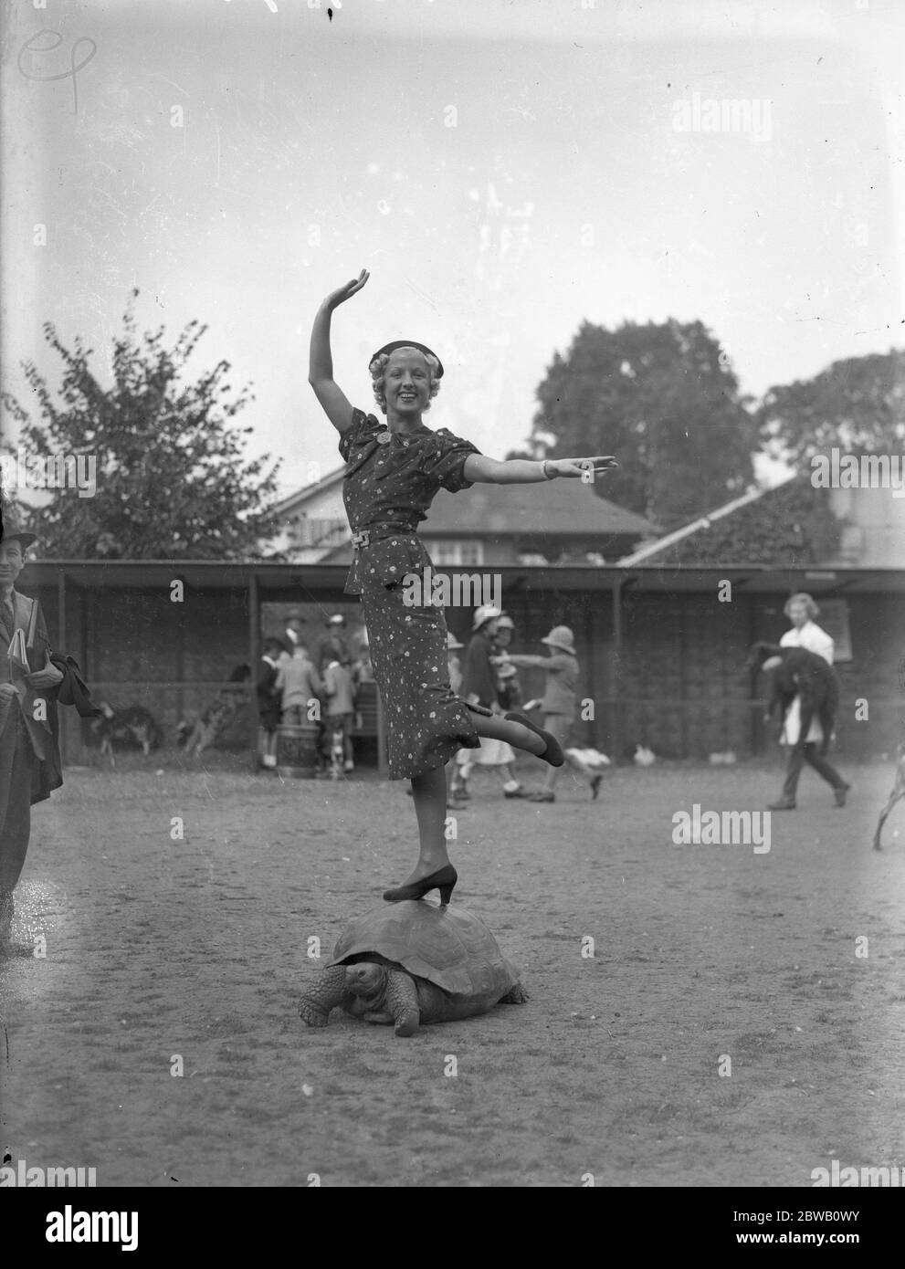 La sig.ra Rosy Barsony , la star ungherese del cinema e del palcoscenico , è ora in visita a Londra . 25 agosto 1936 Foto Stock