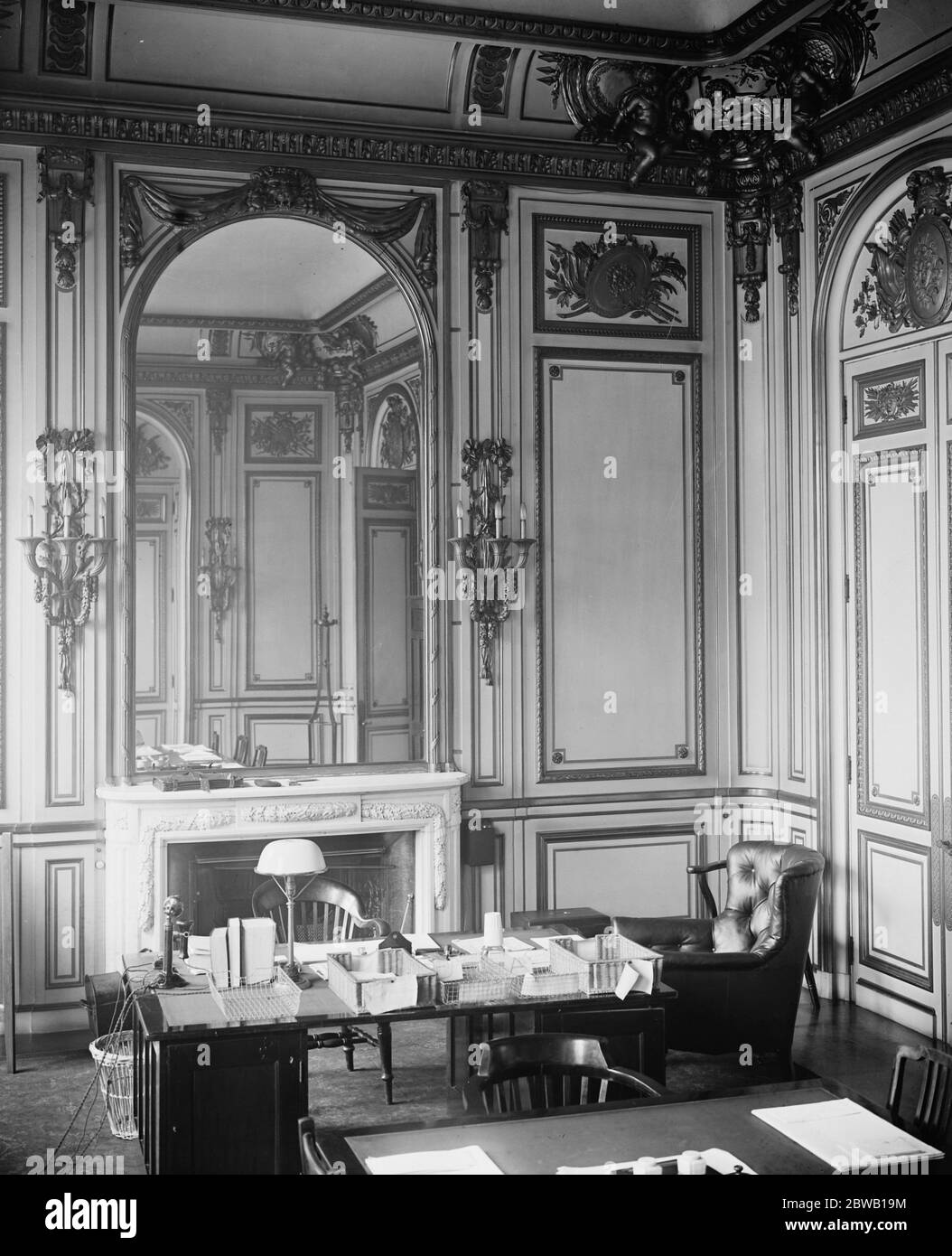 Sunderland House , Westminster London , sede della Lega delle Nazioni stanza di Sir Eric Drummond 1919 Foto Stock