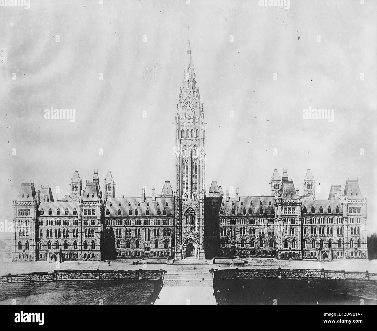 Casa del Parlamento canadese, Ottawa . 1921 Foto Stock