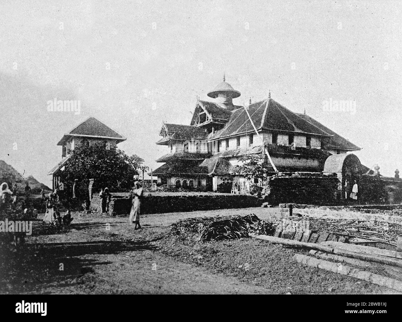 L'ansia della Moplah Rising in India grave è stata causata dallo sviluppo della rivolta dei fanatici Moplah di Malabar (India del Sud Ovest) qui si possono vedere i pianori europei alla Moschea di Ootacamund Moplah 30 agosto 1921 Foto Stock