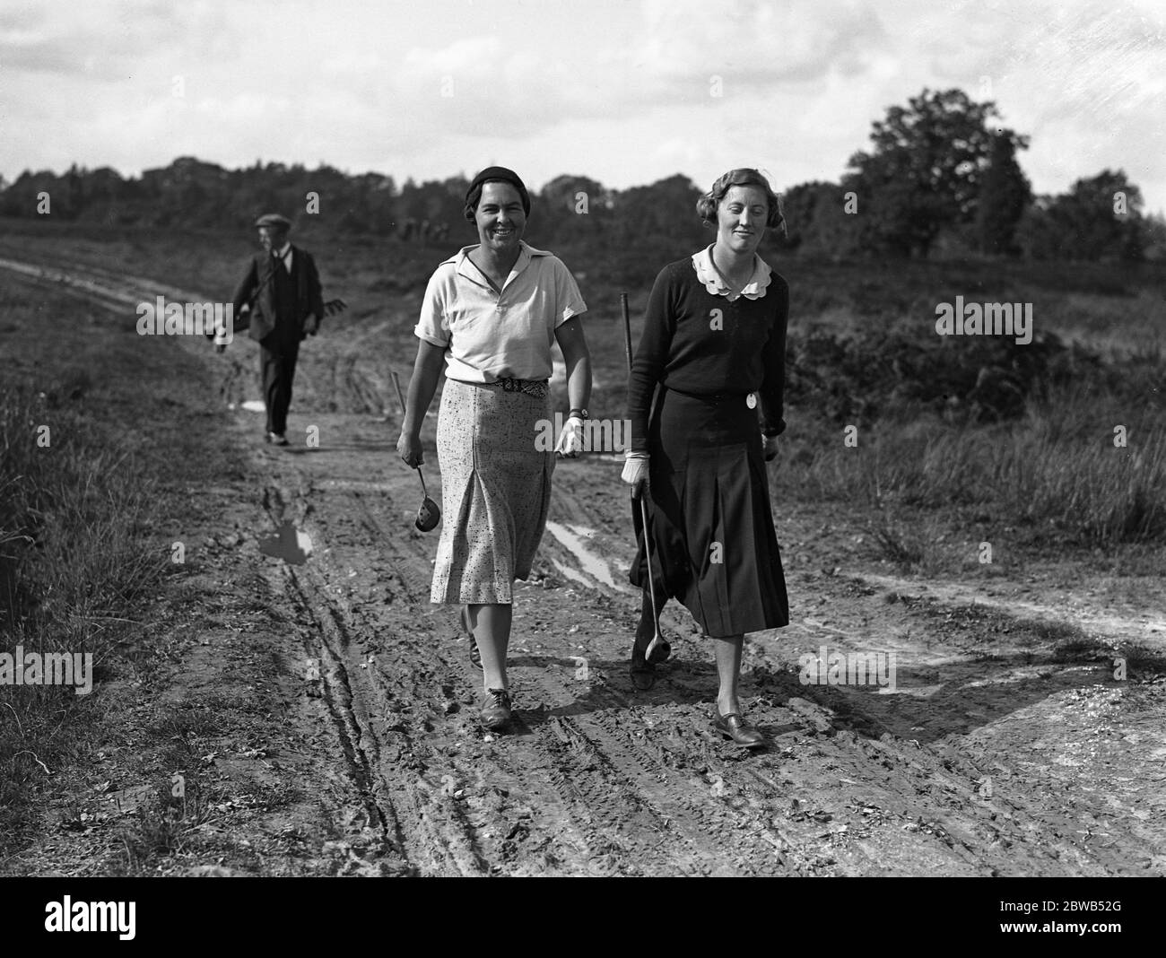 English Ladies Close Golf Championship al Royal Ashdown Forest Golf Club , Sussex . Sig.ra S V Hicks e sig.ra i Skinner . Foto Stock