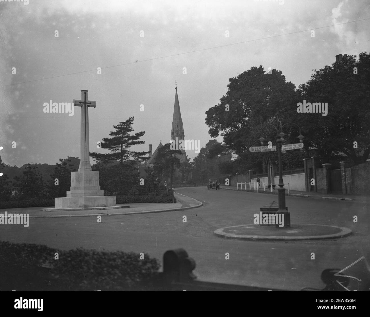 Il Memoriale di guerra all'incrocio di London Road , Bexley , Kent . Foto Stock