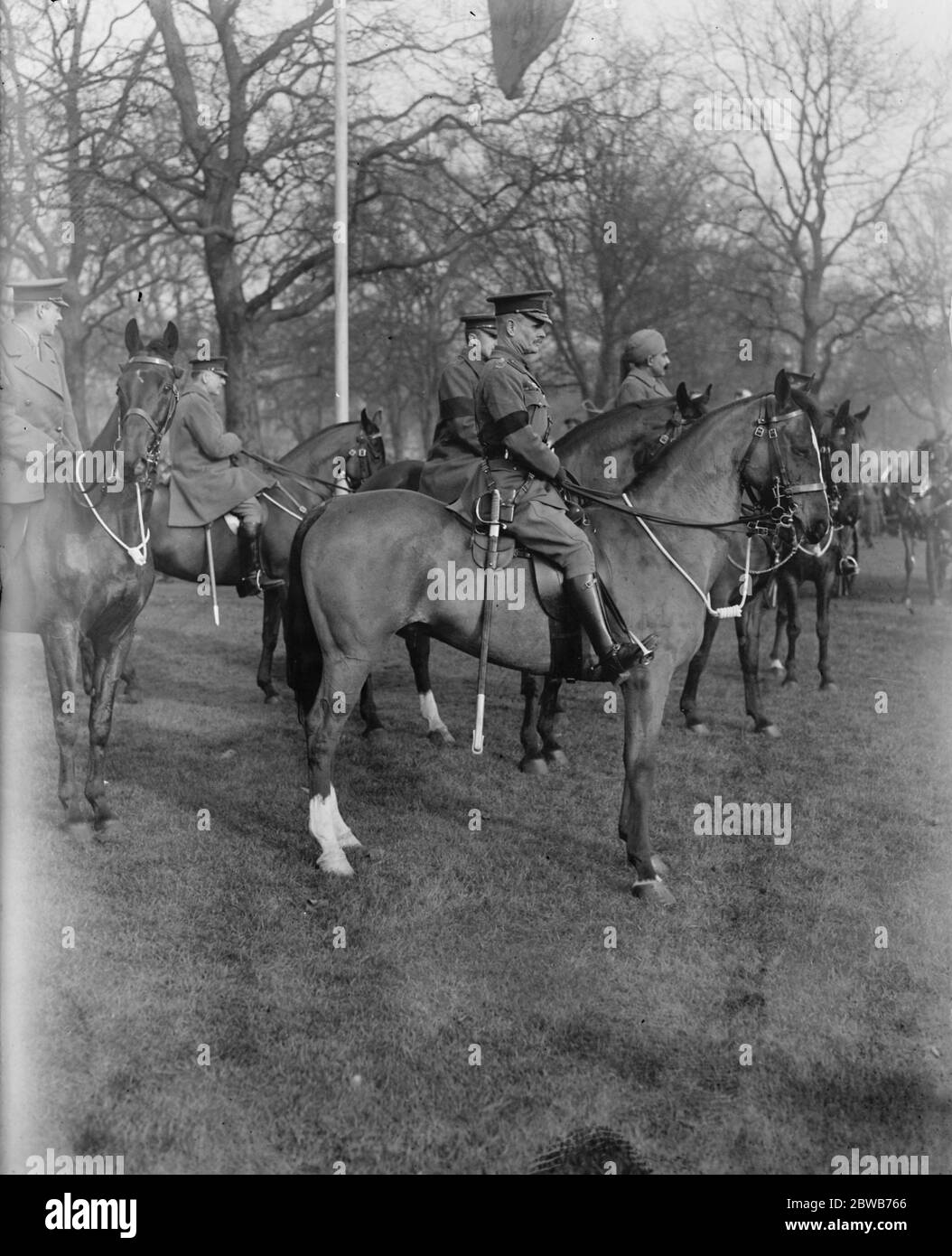 Il generale Sir William Birdwood alla recensione di Hyde Park . 1 febbraio 1919 Foto Stock