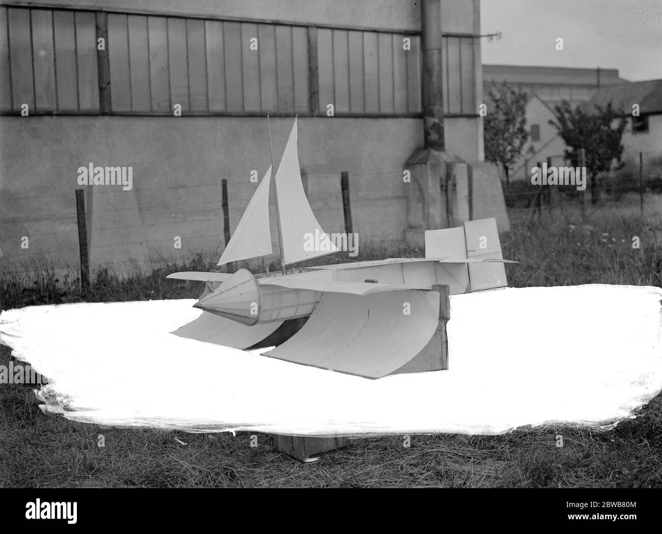 Prima foto del velivolo monoplano inglese a Bishop' s Stortford , Hertfordshire . 4 ottobre 1922 Foto Stock