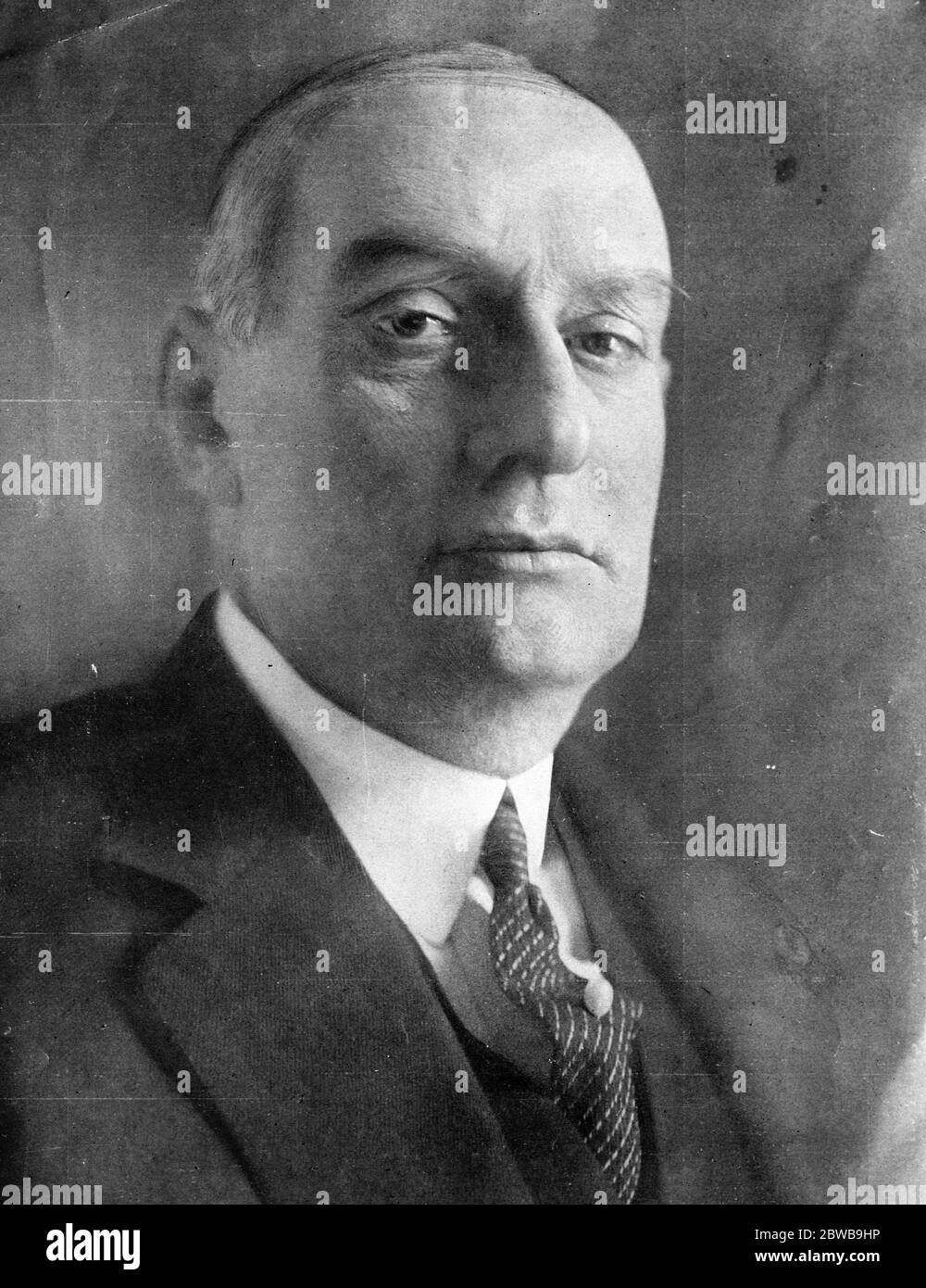 Il dottor Alvear, Presidente dell'Argentina. 13 dicembre 1924 Foto Stock