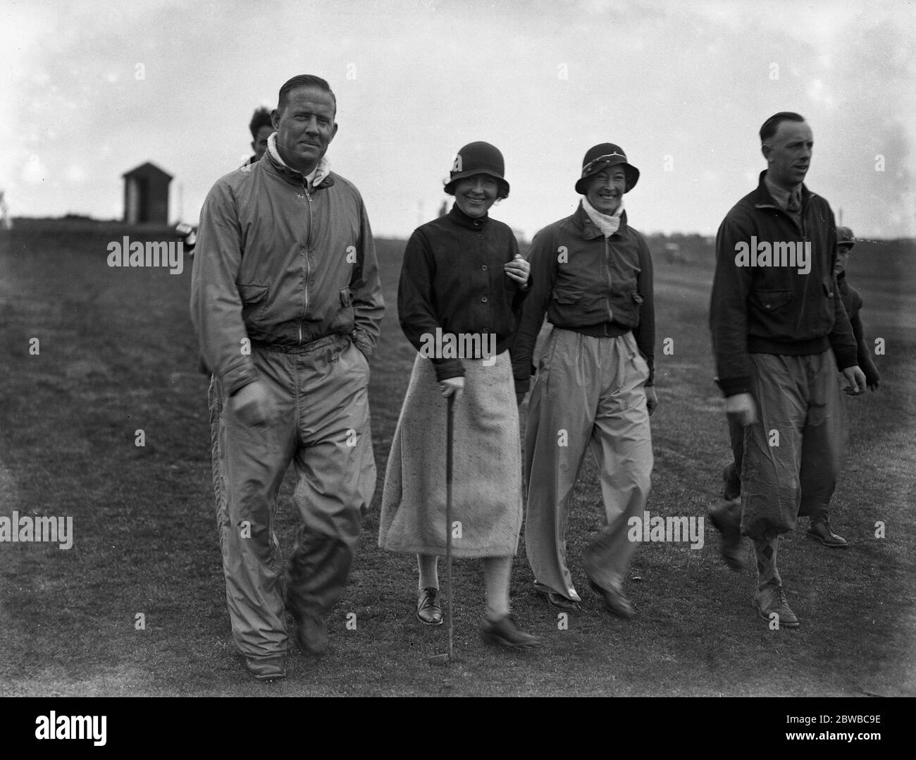Il torneo Alexander Grant Cup a Cooden Beach . C L Doncvan, Lady De la Warr, la signora B P Cook e la B T A Lane. Foto Stock