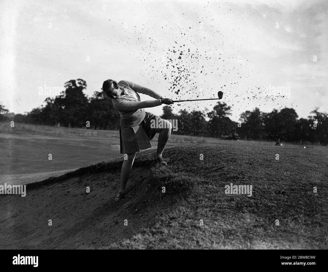 Le ragazze golf a Stoke Poges. Sig.na Joyce Dickerson (Ranfurly). 1937 Foto Stock