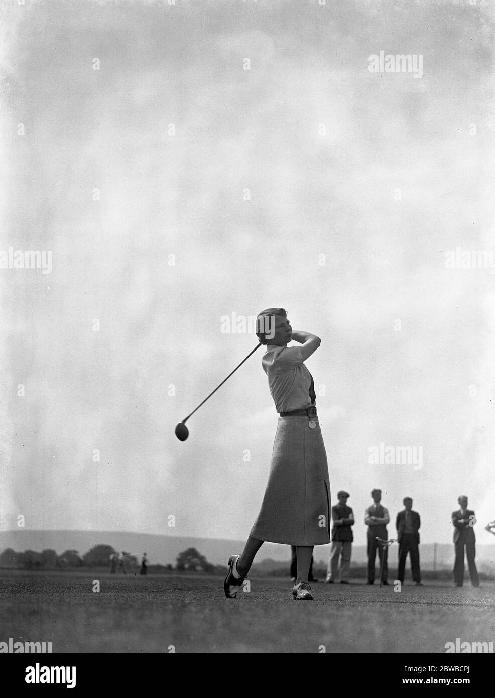 Gran Bretagna contro Francia al West Sussex Golf Club di Pulborough. Sig.na Kathleen Garnham . Foto Stock
