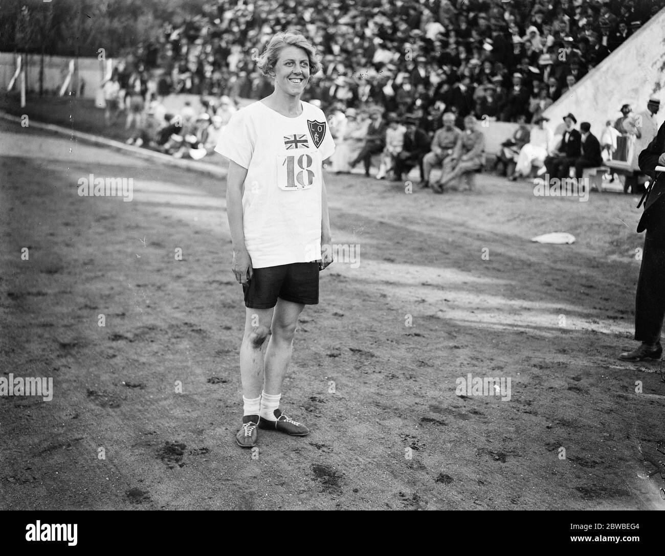 Miss Callibut , campione di 100 yards . 1922 Foto Stock
