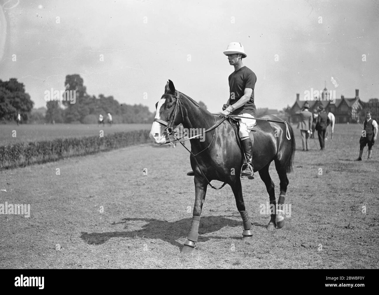 A Ranelagh . Il Duca di York . 13 luglio 1927 Foto Stock