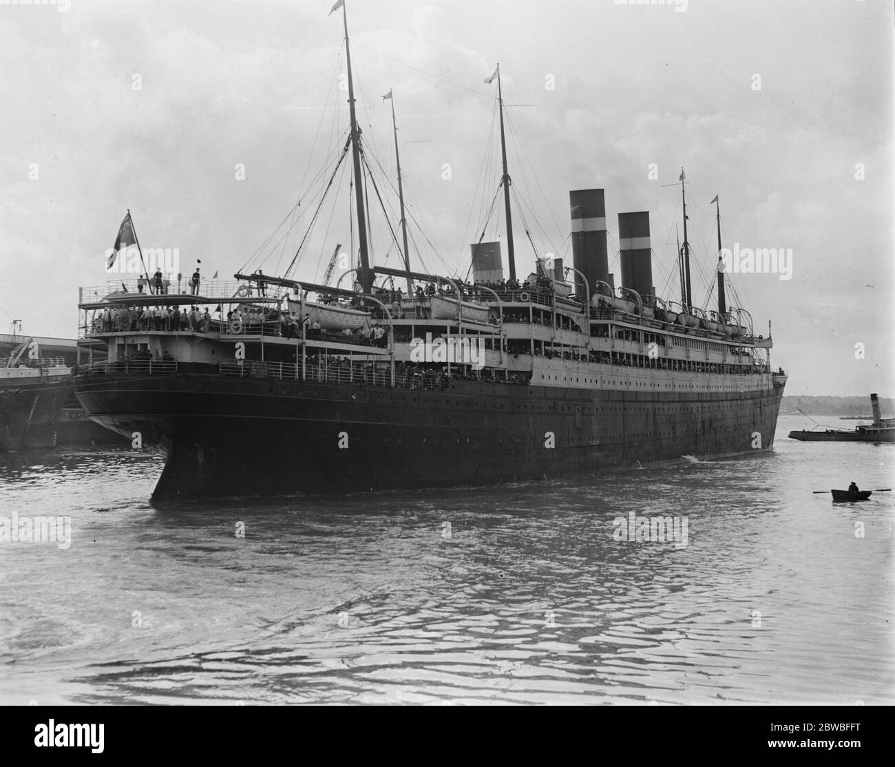 Il Red Star Liner , arrivo di Mary Pickford in Lapponia Foto Stock