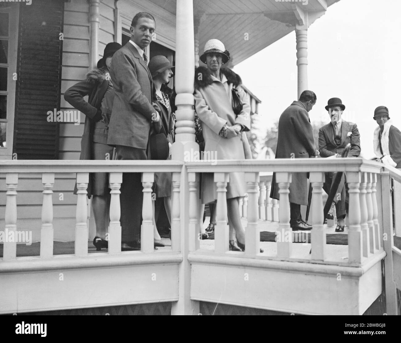 Ranelagh - finale della Coronation Cup . Marchese Merry del Val (figlio dell'ambasciatore spagnolo). 13 luglio 1927 Foto Stock