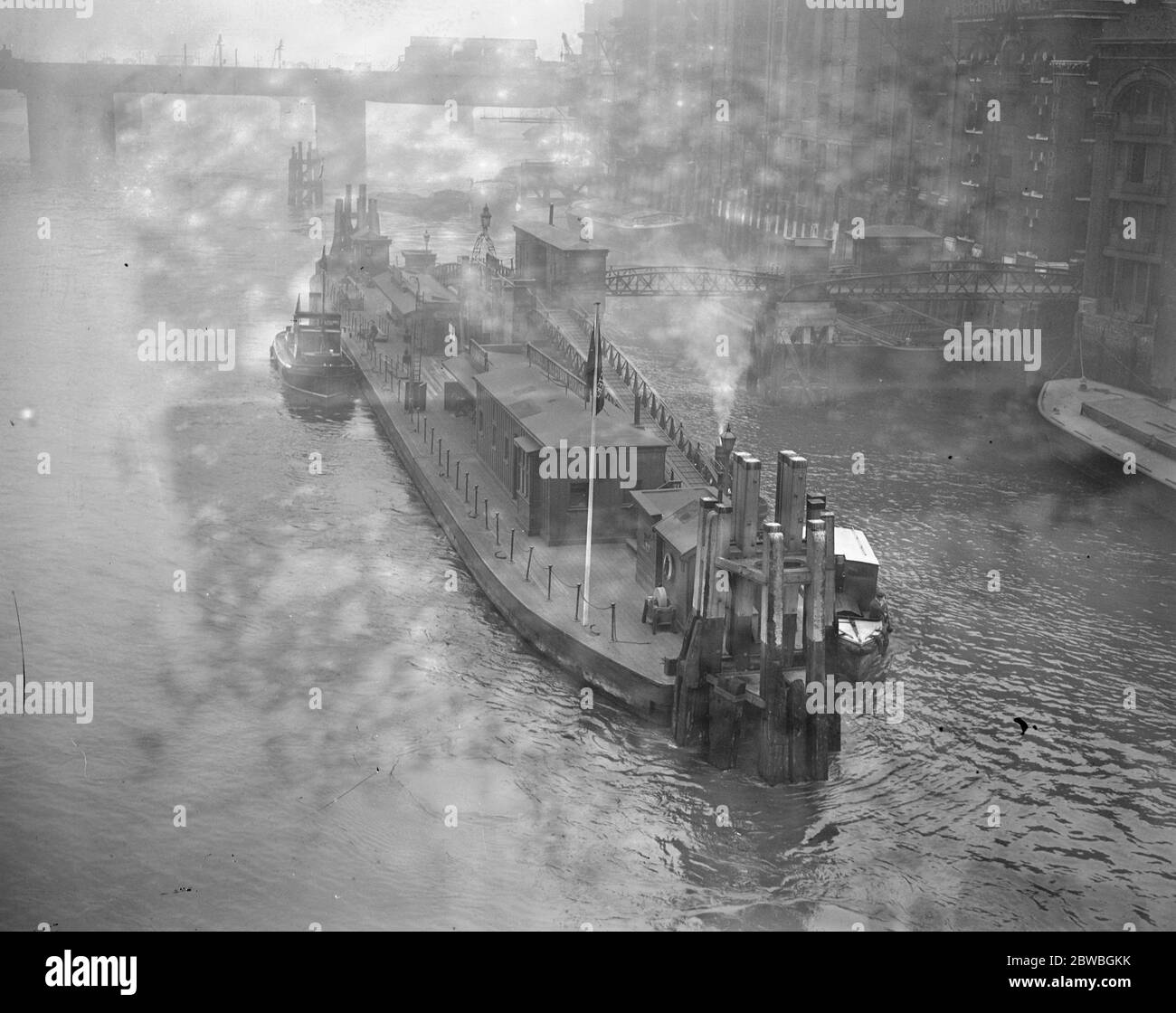 Old Swan Pier London Bridge 2 maggio 1928 Foto Stock
