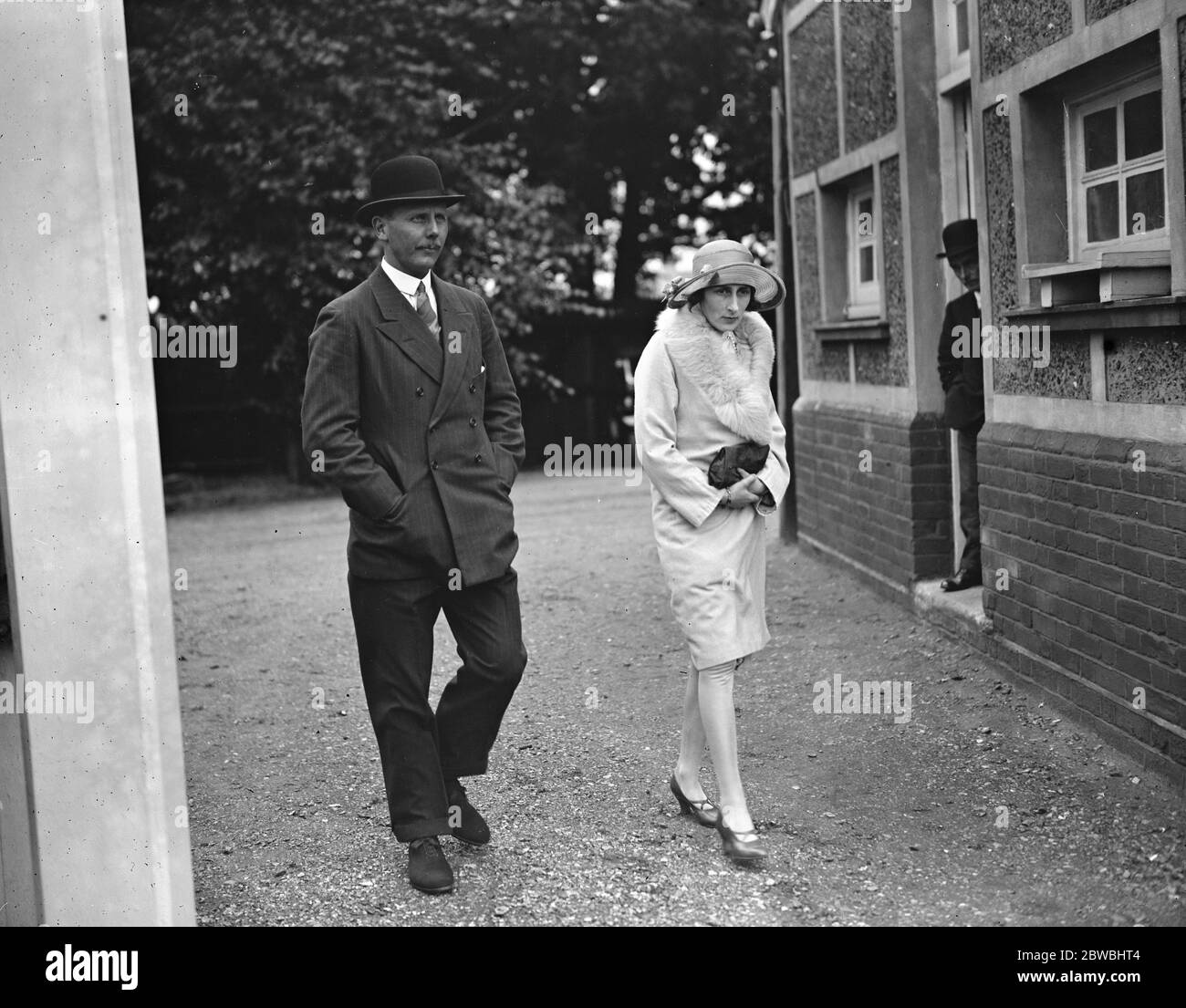 Polo a Hurlingham - El Gordo contro Hurricane . Signore e Signora Cromwell . 26 giugno 1927 Foto Stock