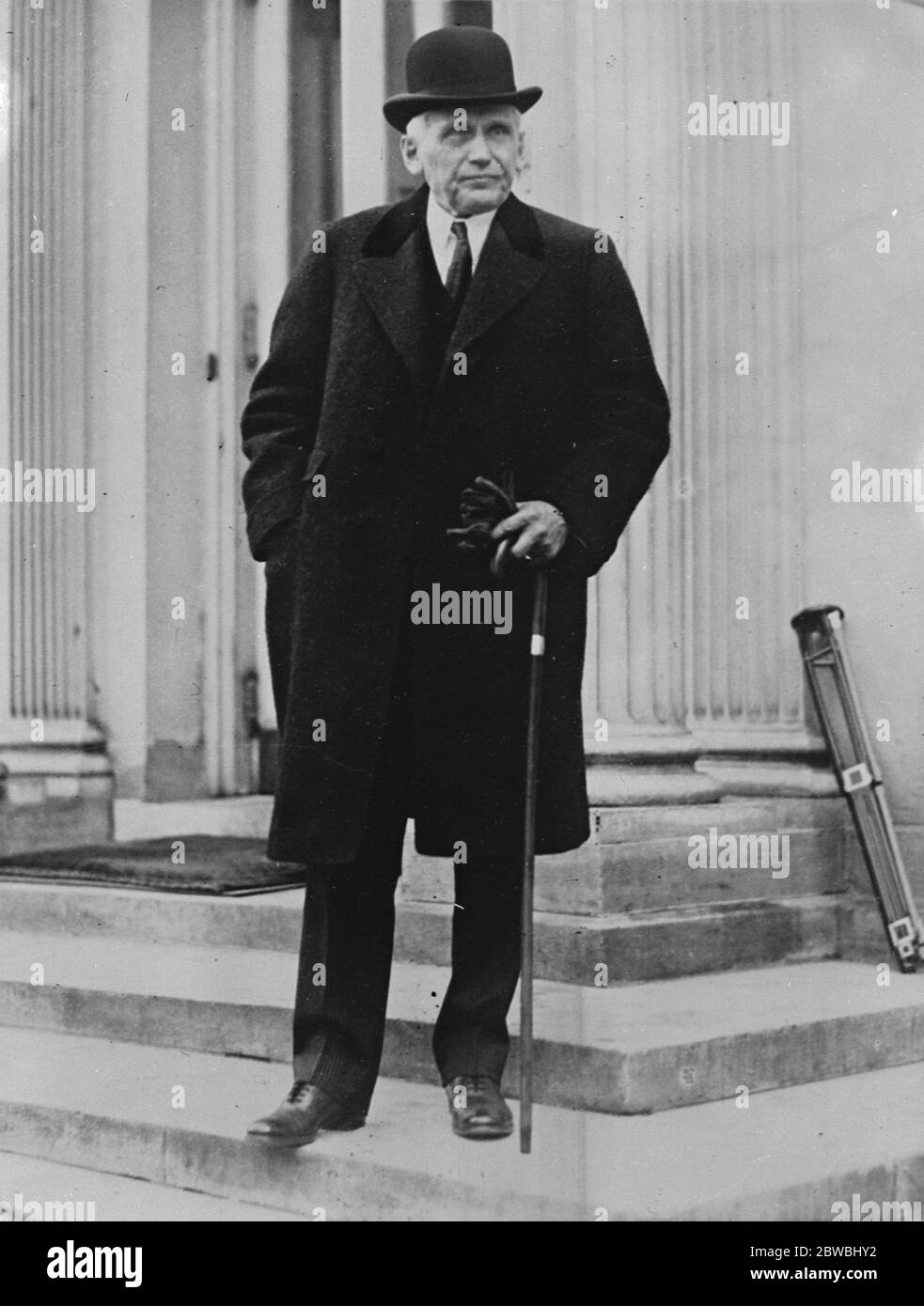 Frank B Kellogg , Ambasciatore degli Stati Uniti a Londra . 12 gennaio 1924 Foto Stock