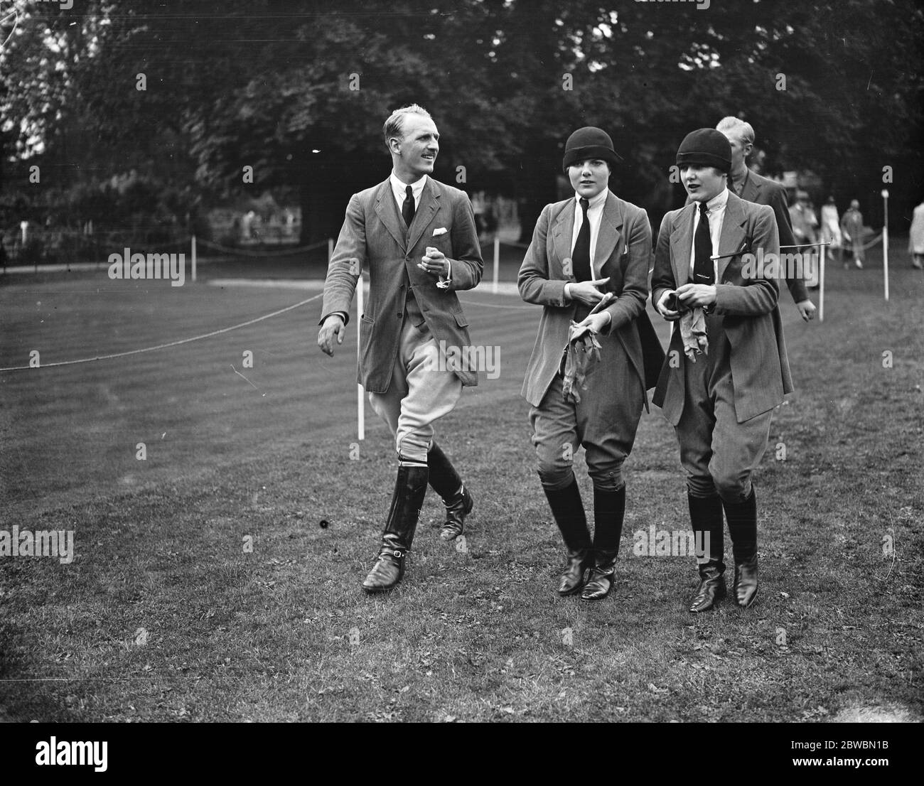 Ranelagh sport montati . Il sig. Kleinwart e le misses Schofield. 1926 Foto Stock