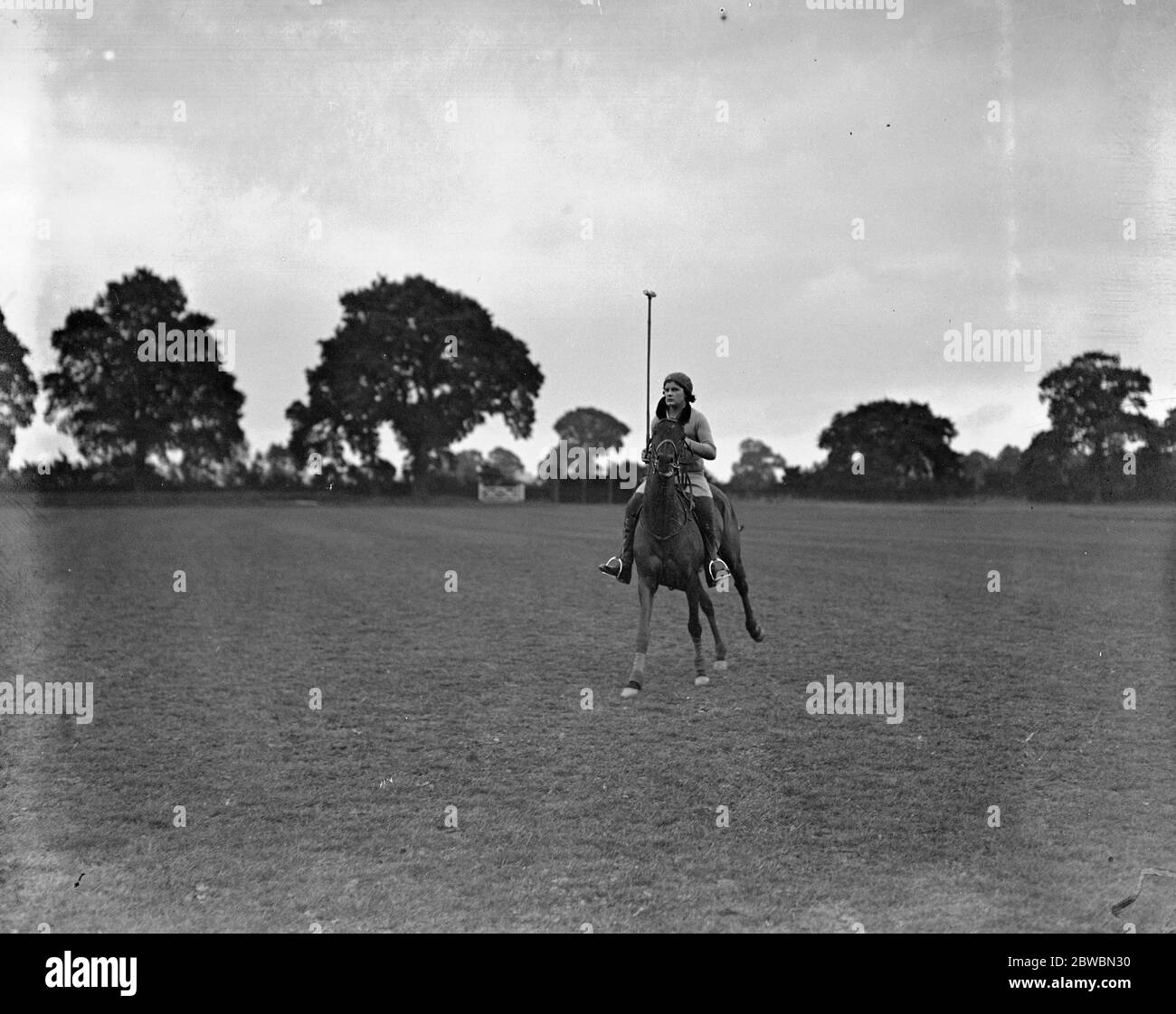 Donne Polo giocatori a Spring Hill , Rugby Miss Judy Forwood 1931 Foto Stock