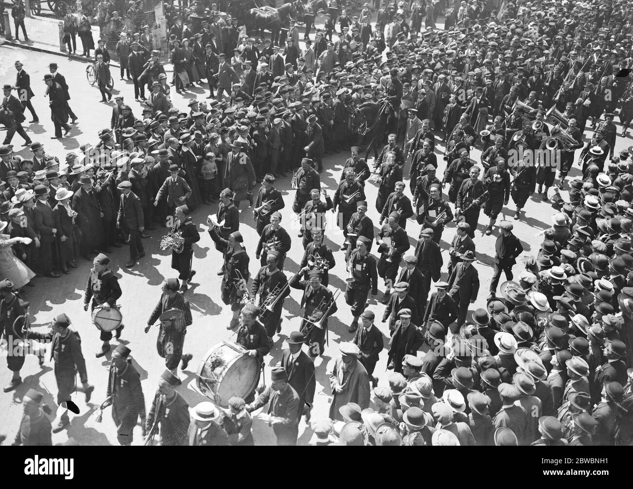 Zouave' s Band a Londra 1918 Foto Stock