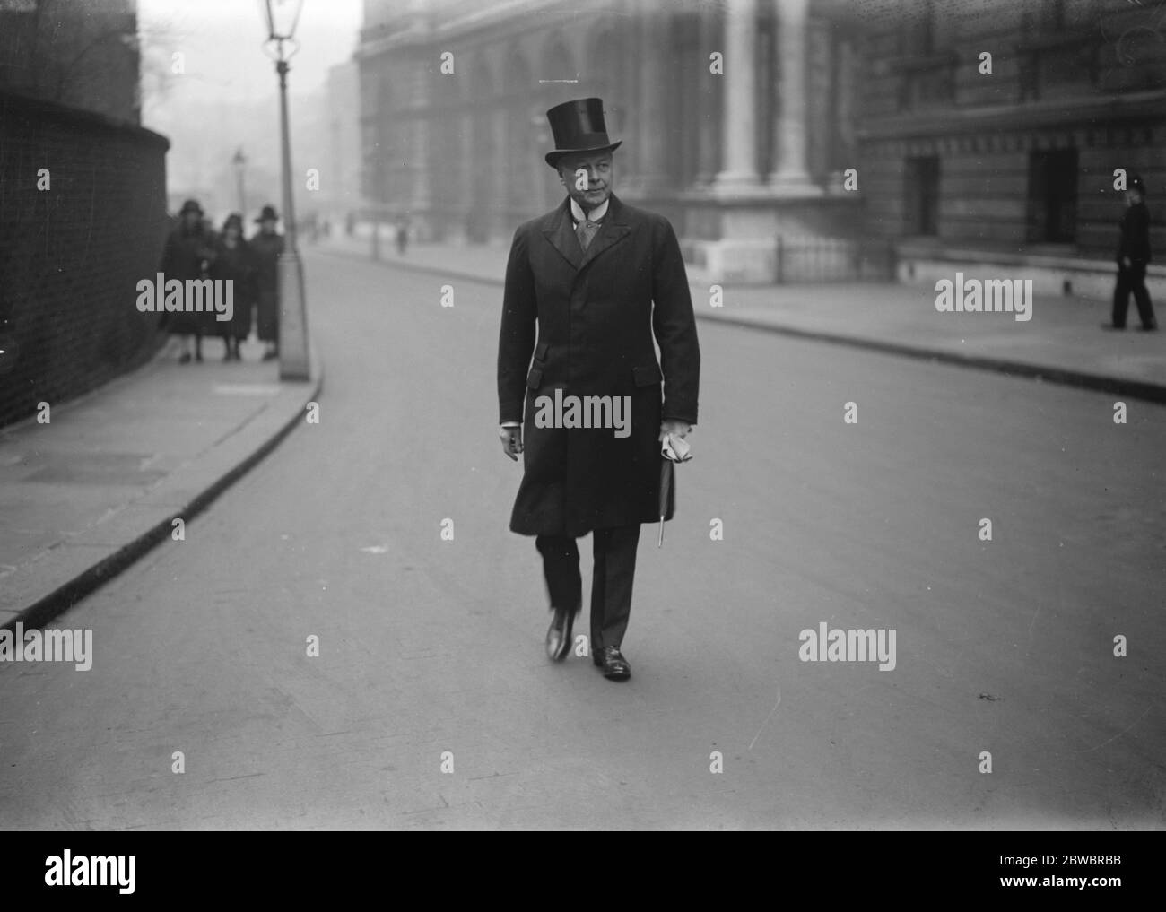 Gabinetto e la lega delle Nazioni . Arrivo di Sir W Joynson Hicks . 3 marzo 1926 Foto Stock