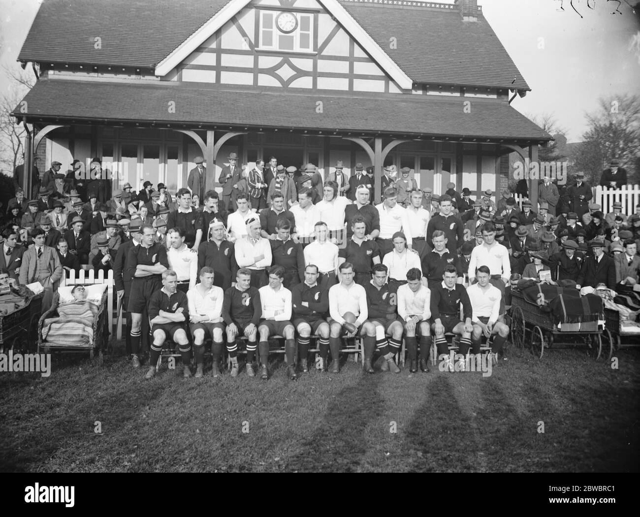 New Zealands contro Oxford University a Oxford la Nuova Zelanda e Oxford squadre di rugby 20 novembre 1924 Foto Stock