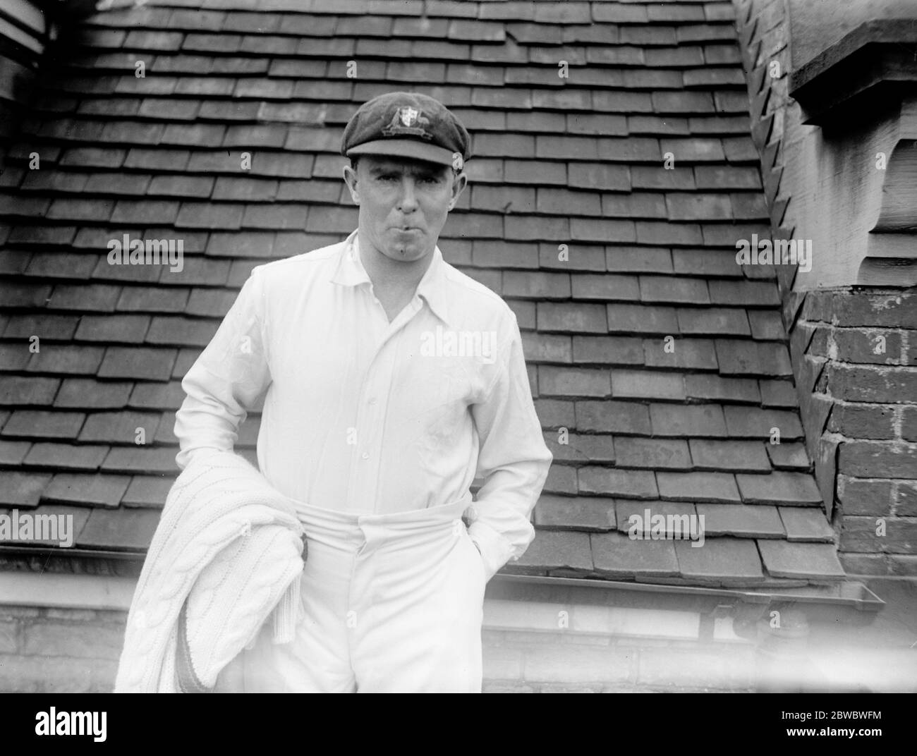 J Ellis , cricketer australiano . 20 maggio 1926 Foto Stock