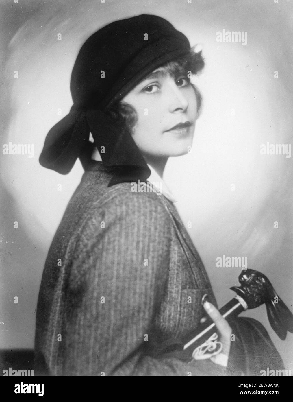 La signora campione di golf dell'Austria . Mdlle Stella Just , signora campione di golf d'Austria . 18 aprile 1925 Foto Stock