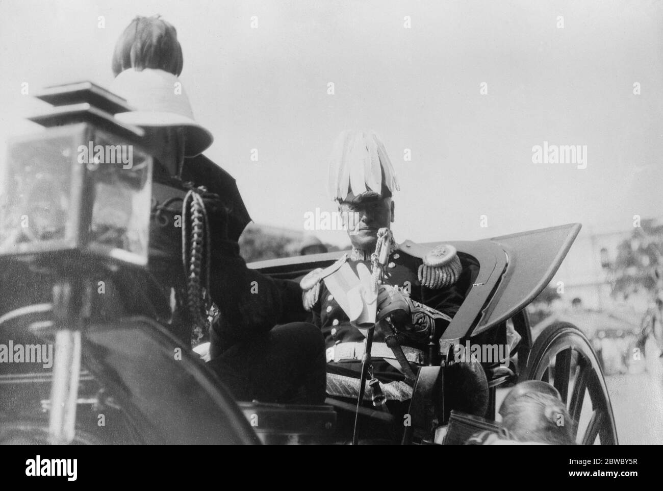 L' arrivo del nuovo governatore di Ceylon, Sir Hugh Clifford, a Colombo. 30 dicembre 1925 Foto Stock